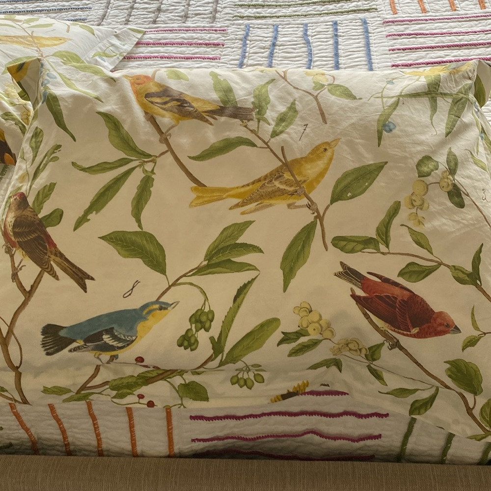 Pottery Barn King size duvet cover and two STANDARD size shams.